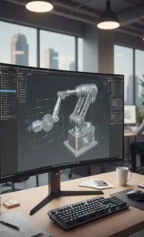 3D rendering on a computer screen